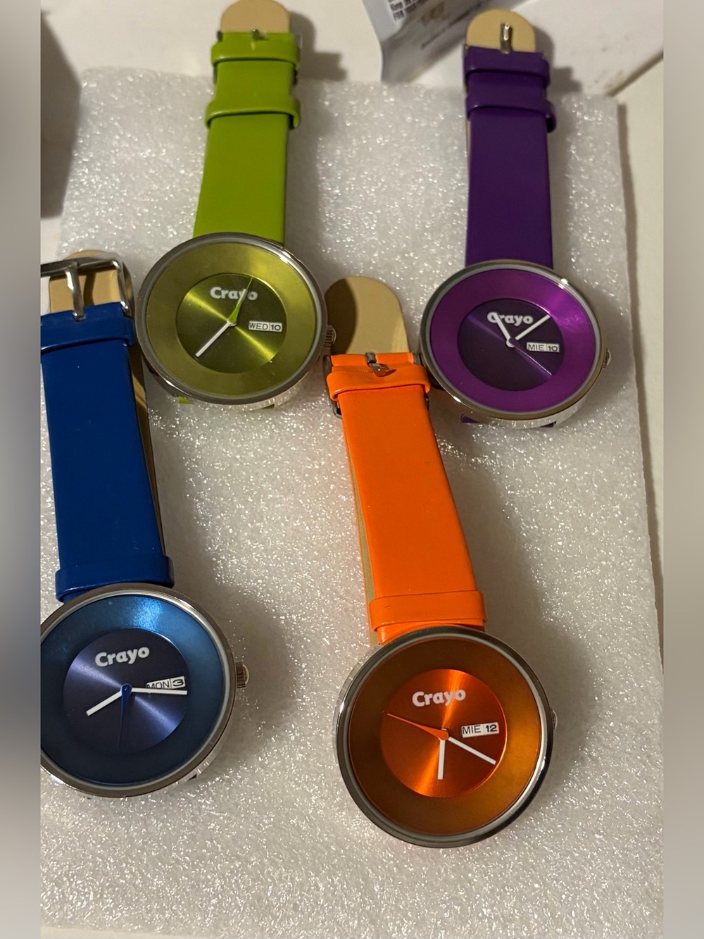 Crayo Set of 4 Silicone Band Watches